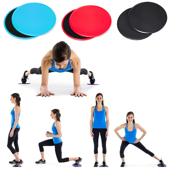 2 Pcs Fitness Exercise Sliders Gliding Discs Core Muscle Strength  Coordination Abdominal Training Equipment For Home Outdoor Ns2